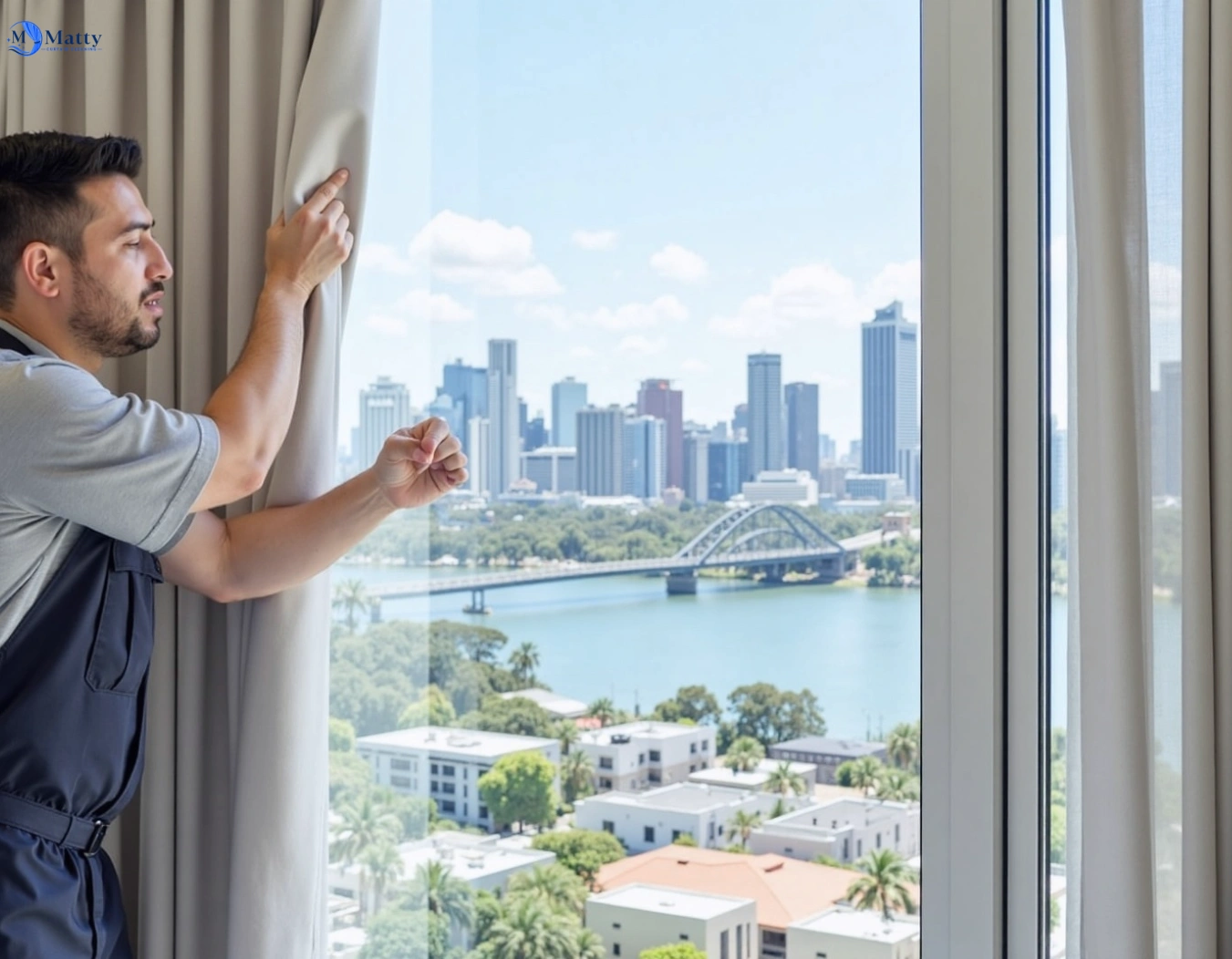 Professional curtain steam cleaning service glenhaven-nsw QLD by Matty Curtain Cleaning